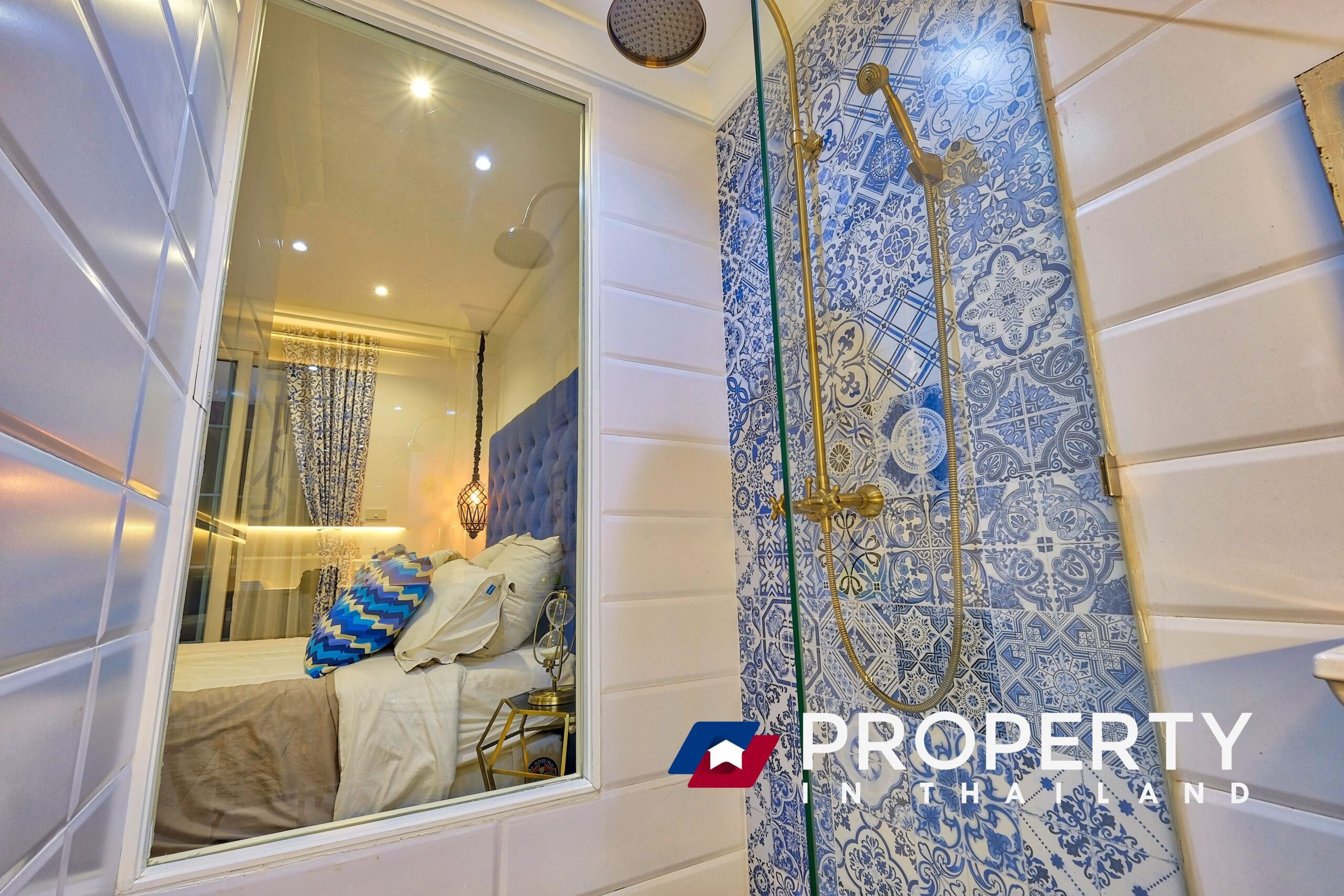 Property in thailand real estate (shower) Studio_258 sqft-min