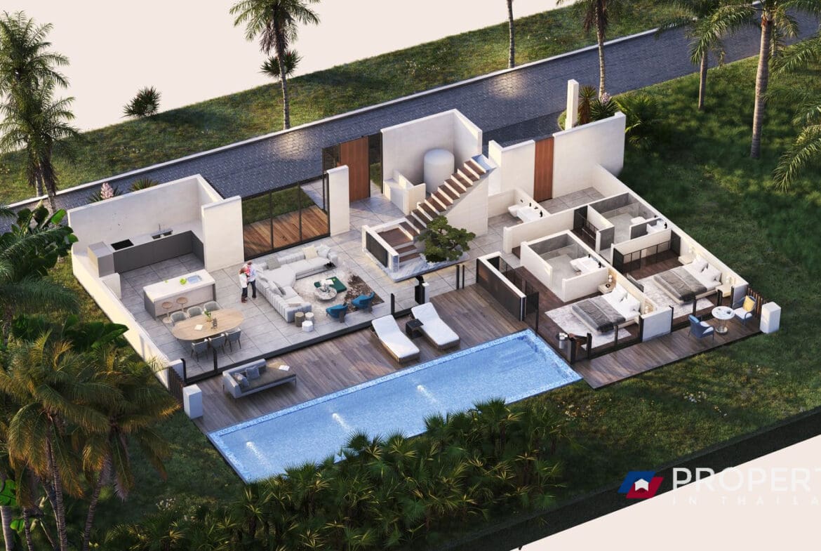 Ayana Luxury Villas For sale in thailand Phuket (Building Top view)