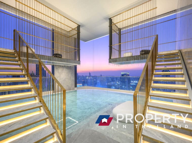 Bangkok property for sale in 28 Chidlom (glass stairs)