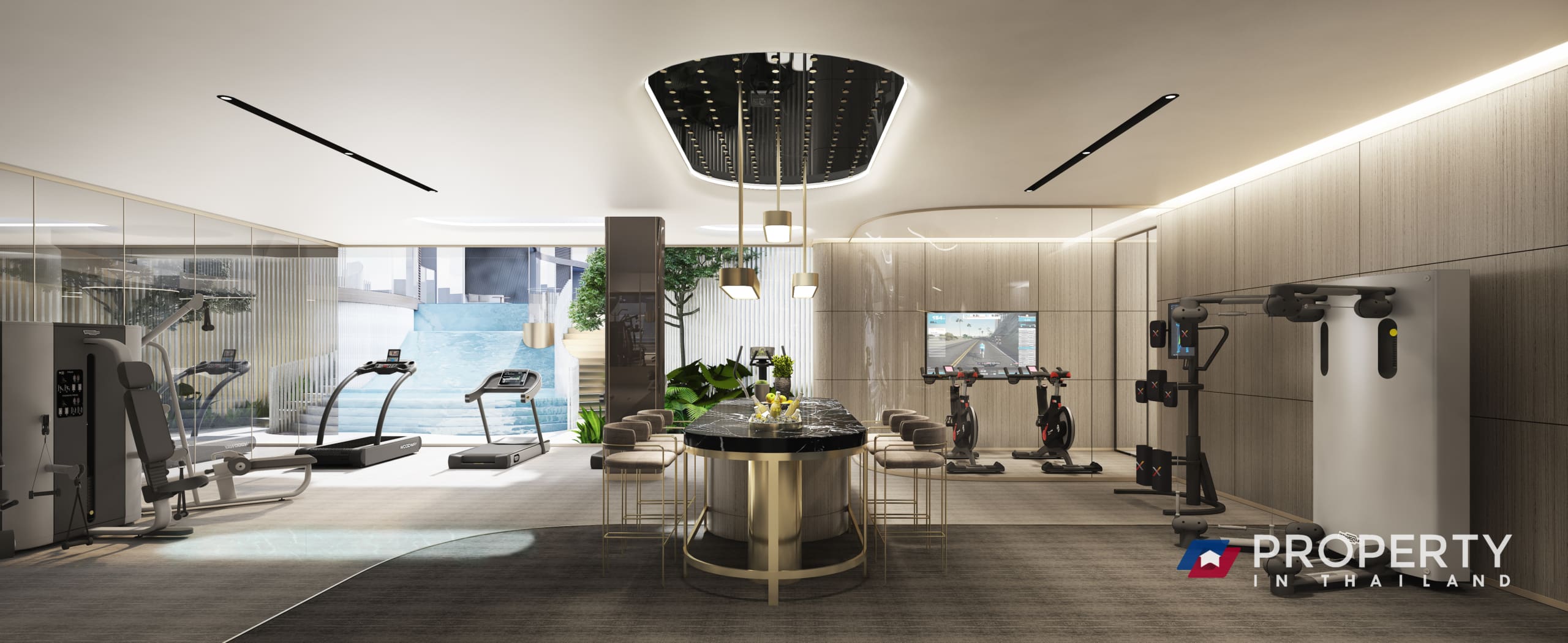 Fynn Asoke Condo for sale in thailand Bangkok (Fitness Lounge)