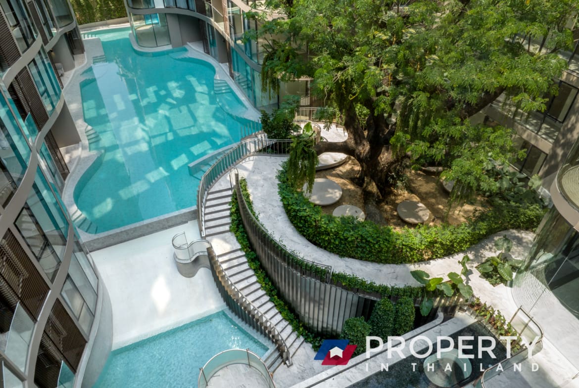 Fynn Asoke condo for sale in thailand Bangkok (Pool Garden)