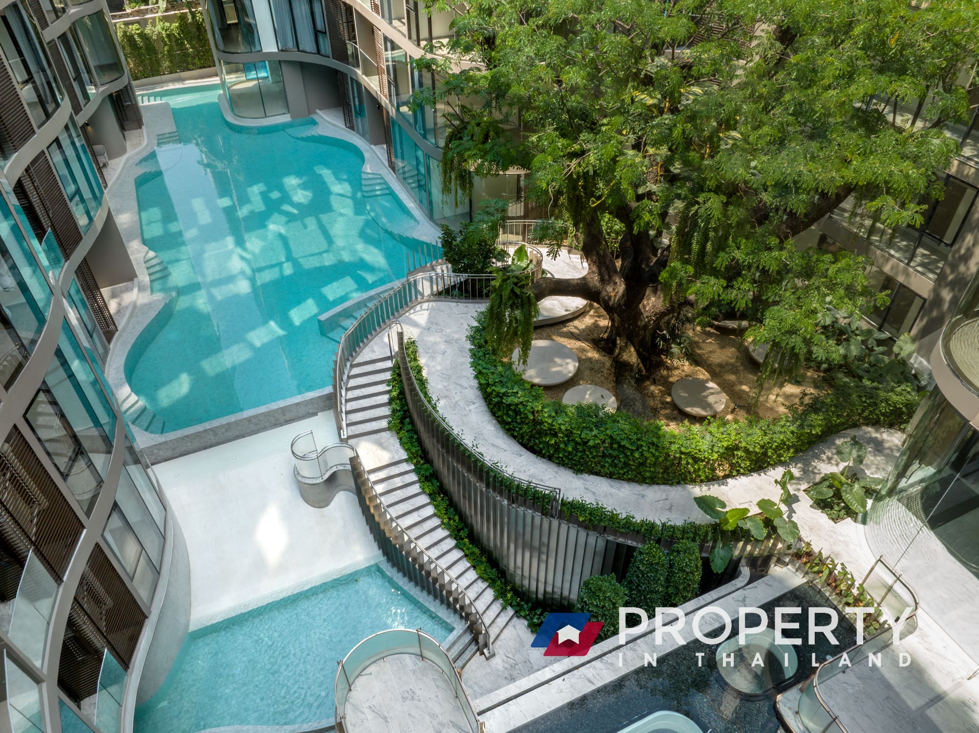 Fynn Asoke condo for sale in thailand Bangkok (Pool Garden)