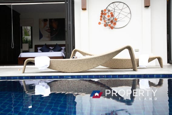 Property for sale in thailand Phuket Villas Suksan (Chairs beside pool)