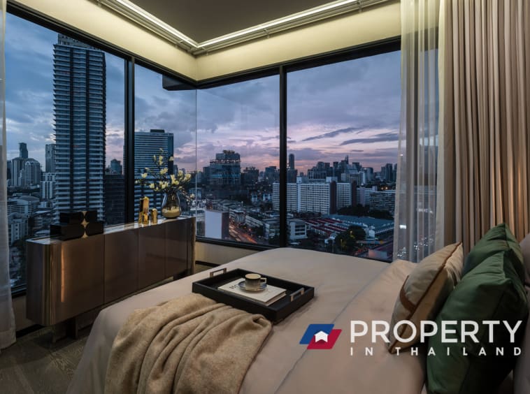 Ananda COCO PARC Property in thailand for sale in bangkok (Bedroom with evening view)