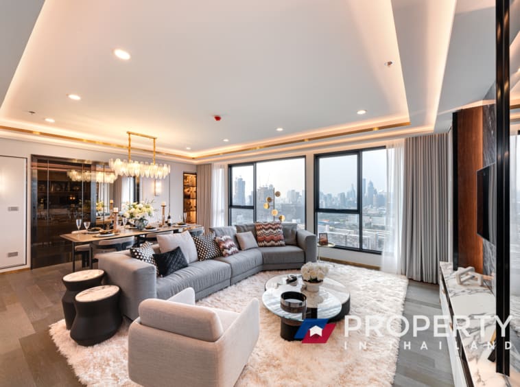 CoCo Parc Penthouse for sale in thailand Bangkok (Livingroom)