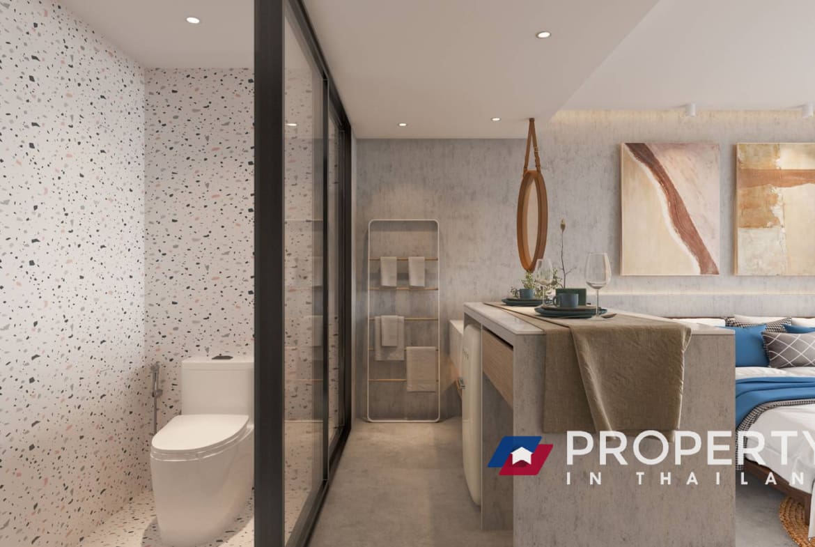 Condo for sale in Sunshine Beach Phuket Thailand (Bathroom)