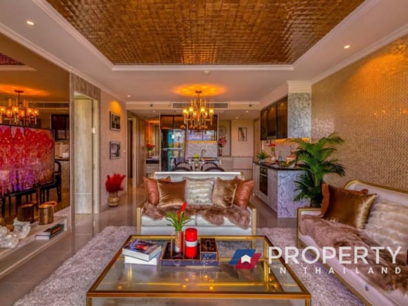 Condo-in-pattaya-a1-bed-for-sale-in-Riviera-Monaco-Livingroom