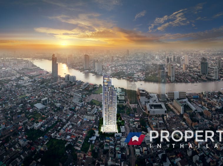 Thailand Property for sale in Bangkok Building +Town+River View