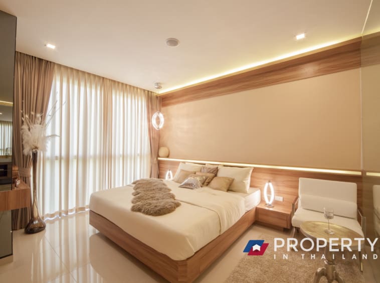 2 bedrooms City Garden Tower master bedroom Thailand Property for sale in pattaya