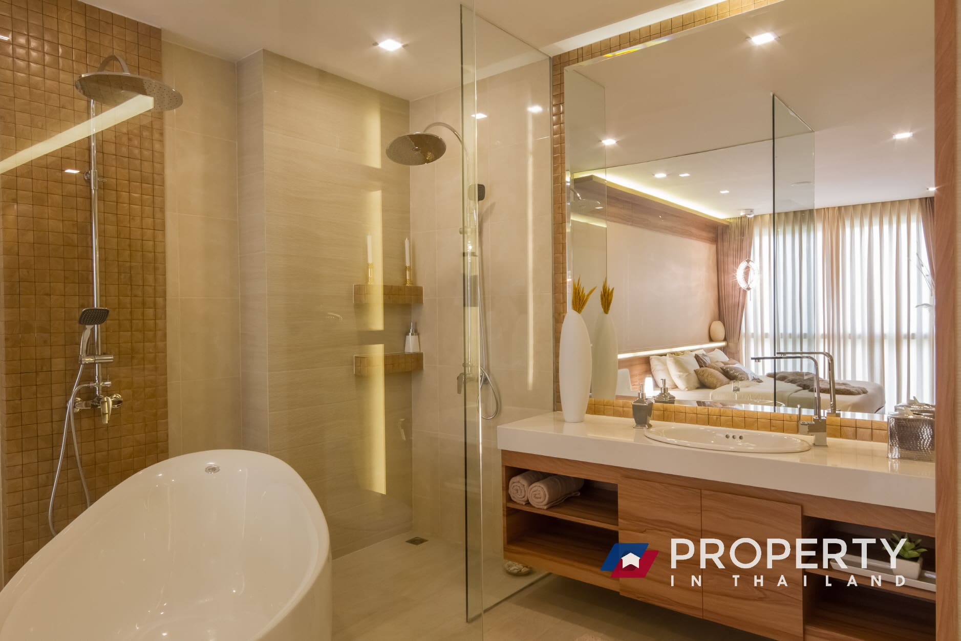 Condo for sale in Pattaya 2 bedroom city garden tower bathroom