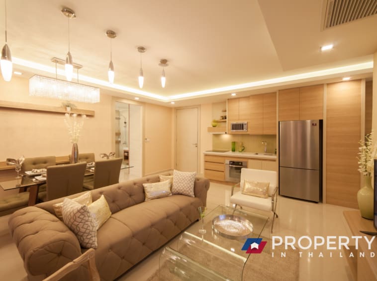 Pattaya condos for sale 2 bedroom city garden tower living room