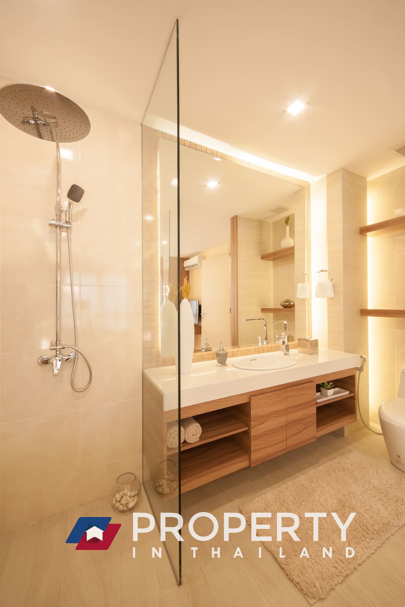 Property for sale in pattaya 2 bedroom city garden tower bathroom