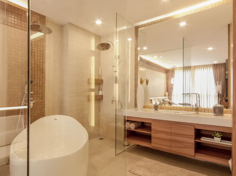 Property in thailand 2 bedroom city garden tower bathroom