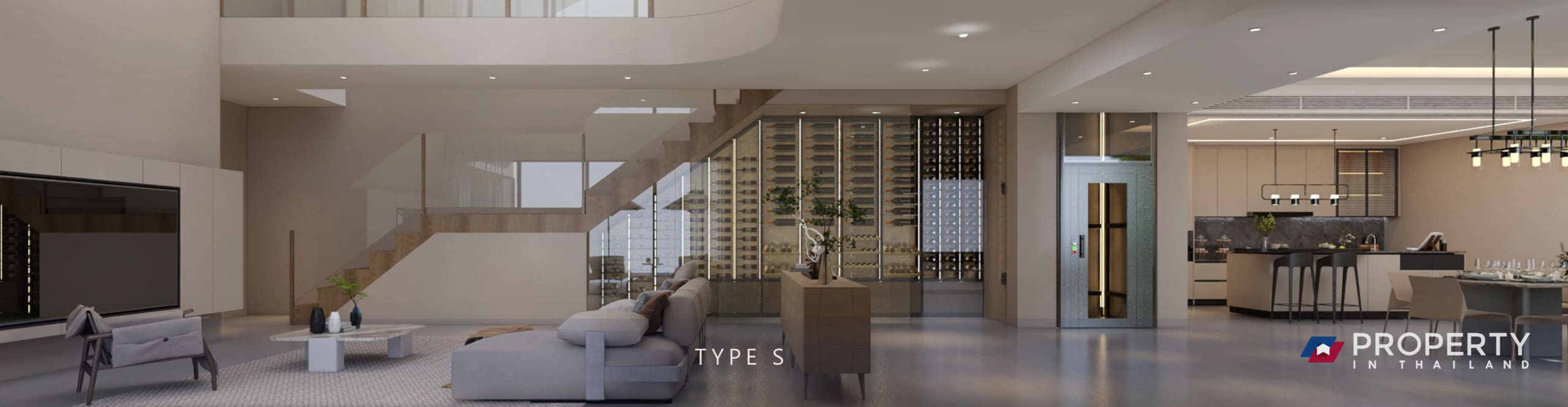 Property for sale in Thailand Phuket Clover Residence Phase 3 Livingroom