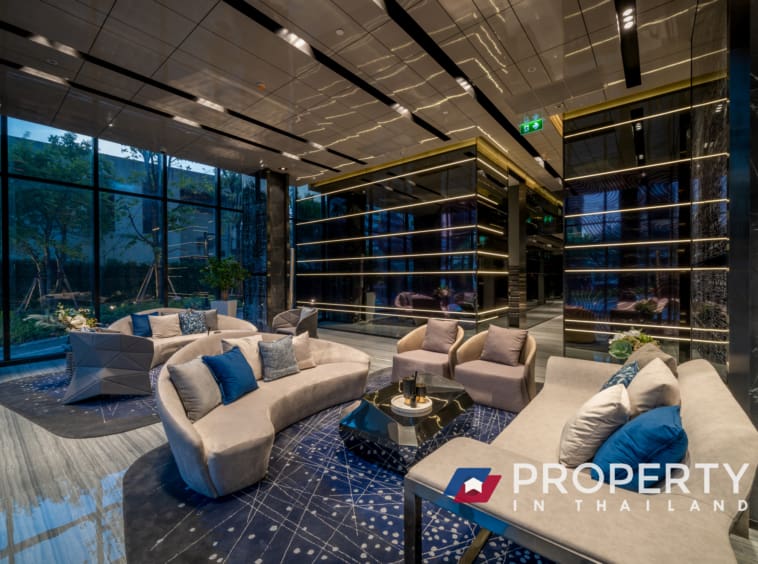 Property for sale in thailand Bangkok Condo Ideo Mobi Rangnam Interior Lobby