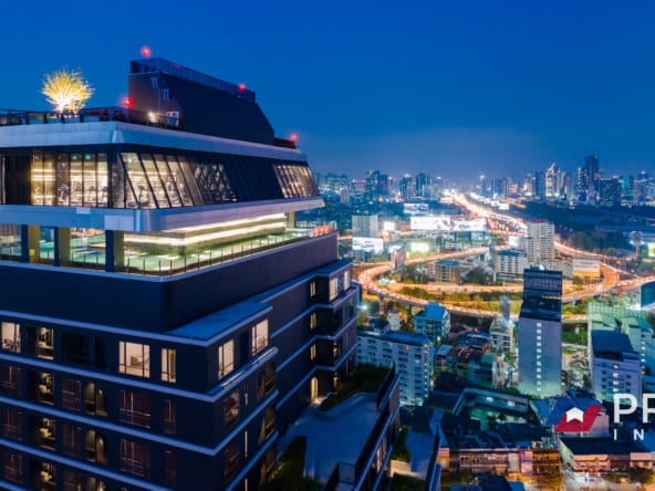 Property for sale in thailand Bangkok Ideo Mobi Rangnam Building View At Night