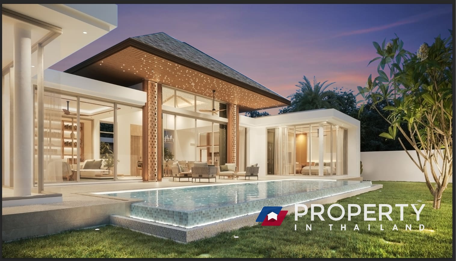 Property for sale in thailand Ozone Campus Villa Night Sky